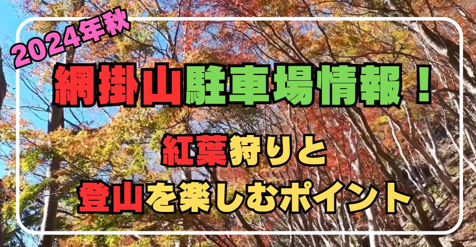 2024年秋｜網掛山駐車場情報！もみじ谷紅葉の見頃と登山の楽しみ方